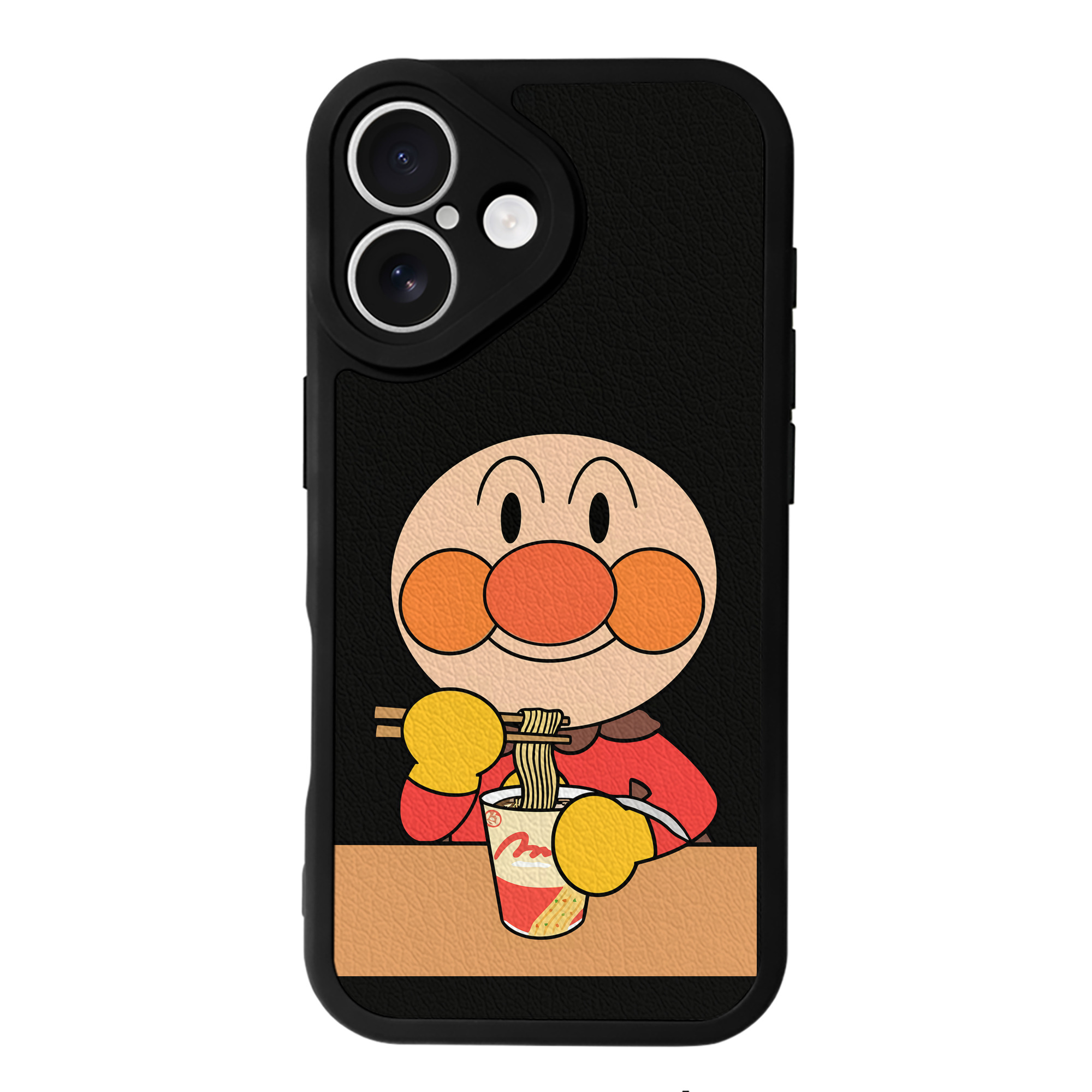 （画像用） アンパンマン Anpanman 【iPhone 16シリーズ対応】シリコンスマホケース（レザー調） 材質：シリコン